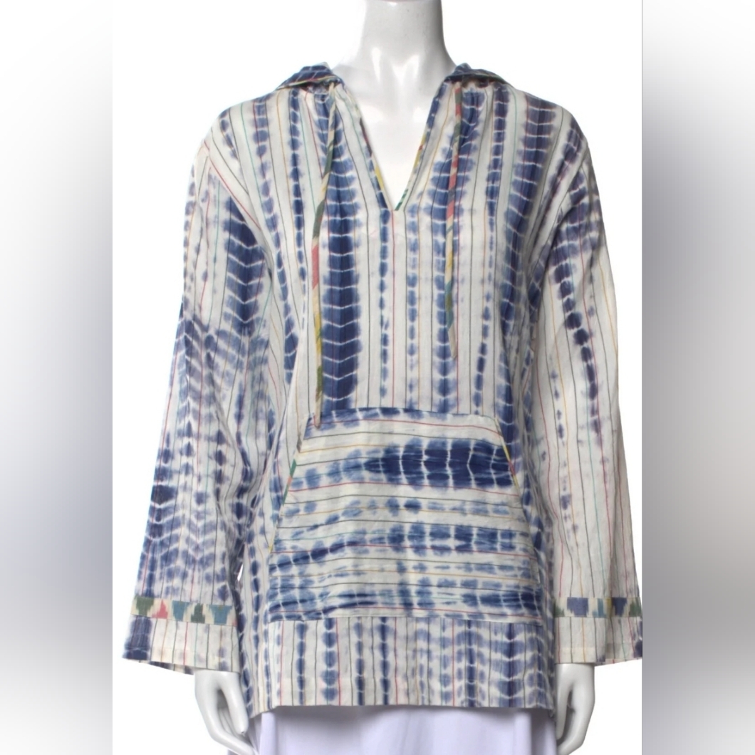 100% Cotton Tye-Dye Hoodie Size M Boho Beachy